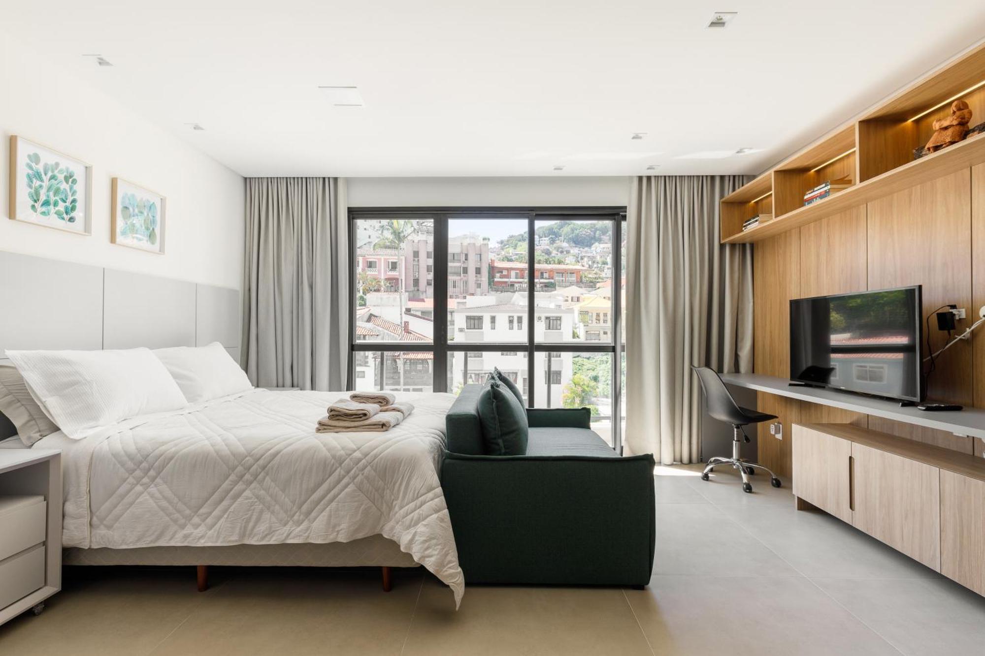 Zee Studios A 200M Da Beira-Mar Norte Florianópolis Δωμάτιο φωτογραφία