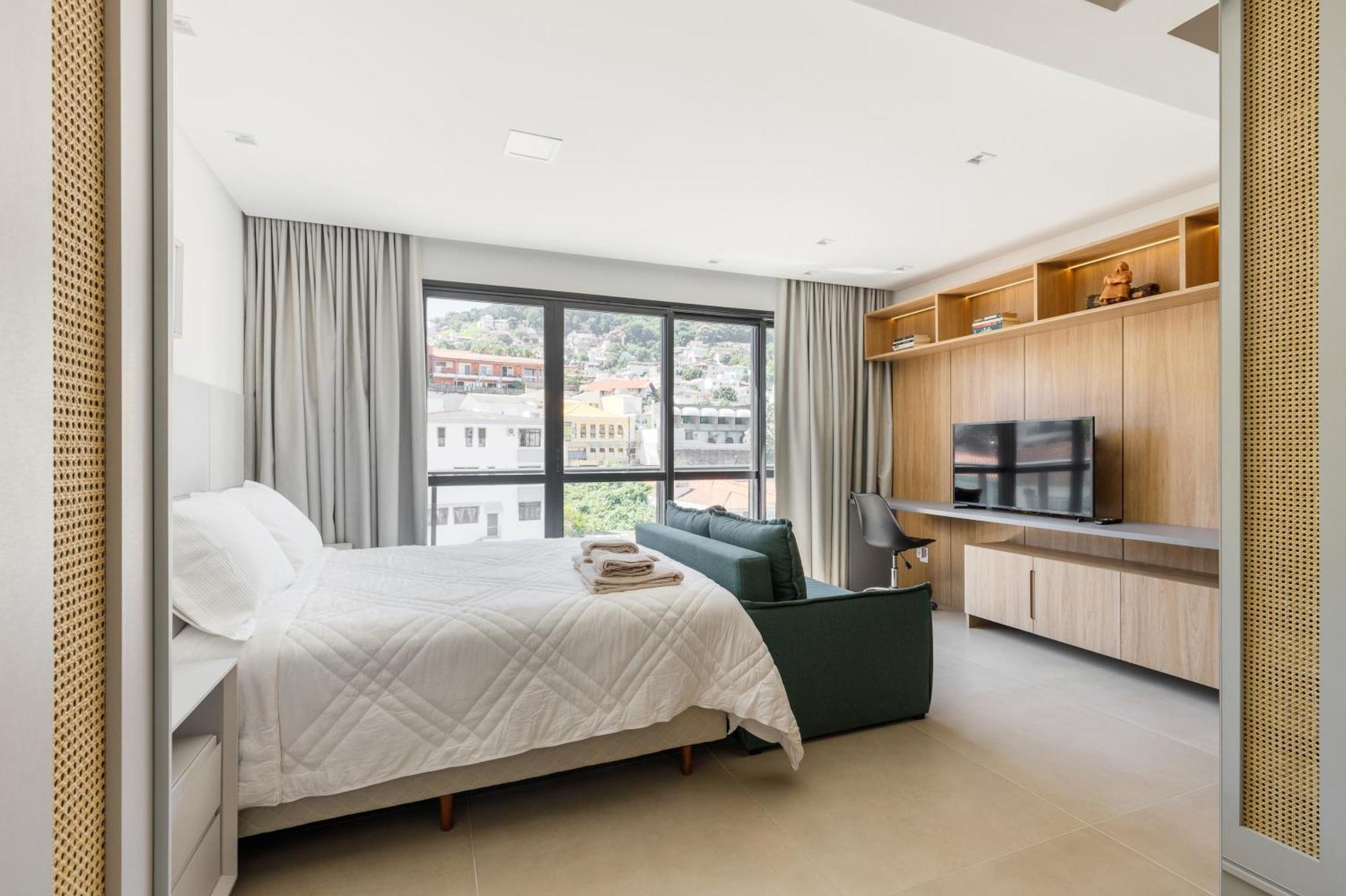 Zee Studios A 200M Da Beira-Mar Norte Florianópolis Δωμάτιο φωτογραφία