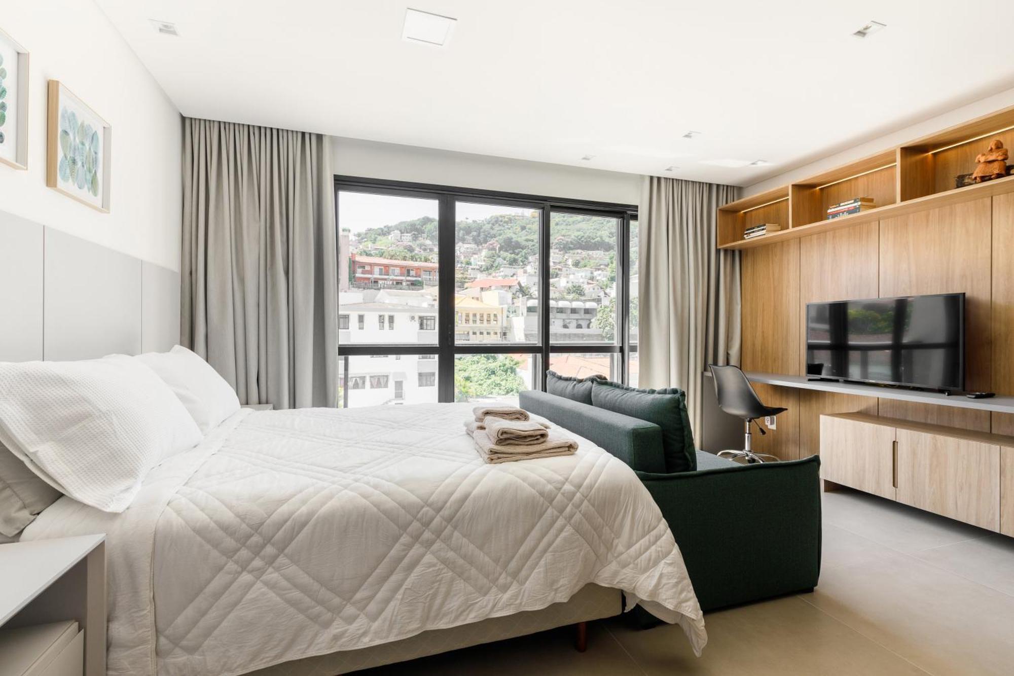 Zee Studios A 200M Da Beira-Mar Norte Florianópolis Δωμάτιο φωτογραφία